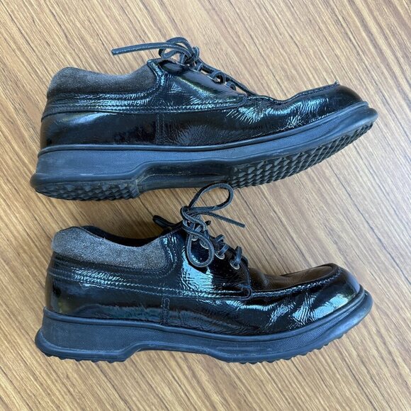 Prada Men’s Patent & Suede Oxford Loafers | Black | Size 11 (Prada 10) | Flawed - Picture 1 of 8